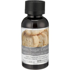 Elegant Expressions Warm Sugar Cookies Highly Fragranced Warming Oil 1.86 fl oz. Bottle   4474353